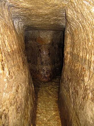 Siloam Tunnel inscription carved by Hezekiah's workers
